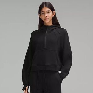 Lululemon Black Scuba Oversized Half Zip Hoodie